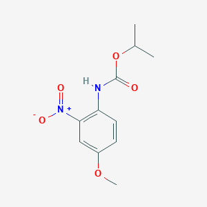 molecular formula C11H14N2O5 B15408228 Propan-2-yl (4-methoxy-2-nitrophenyl)carbamate CAS No. 629648-20-0