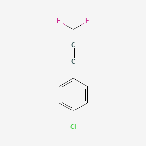molecular formula C9H5ClF2 B15408294 Benzene, 1-chloro-4-(3,3-difluoro-1-propynyl)- CAS No. 573979-98-3