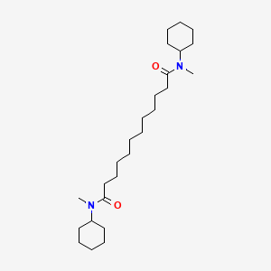 molecular formula C26H48N2O2 B15408396 N~1~,N~12~-Dicyclohexyl-N~1~,N~12~-dimethyldodecanediamide CAS No. 820251-59-0