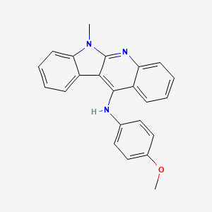 molecular formula C23H19N3O B15408406 N-(4-Methoxyphenyl)-6-methyl-6H-indolo[2,3-B]quinolin-11-amine CAS No. 824935-73-1