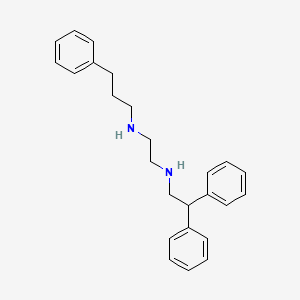 molecular formula C25H30N2 B15408414 N'-(2,2-diphenylethyl)-N-(3-phenylpropyl)ethane-1,2-diamine CAS No. 627522-65-0