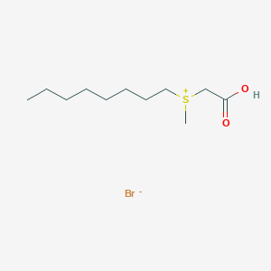 molecular formula C11H23BrO2S B15408449 Sulfonium, (carboxymethyl)methyloctyl-, bromide CAS No. 569363-97-9