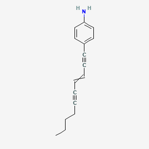 molecular formula C16H17N B15408461 4-(Dec-3-ene-1,5-diyn-1-yl)aniline CAS No. 823228-21-3