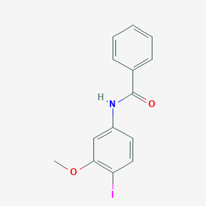 molecular formula C14H12INO2 B15408486 Benzamide, N-(4-iodo-3-methoxyphenyl)- CAS No. 618094-01-2