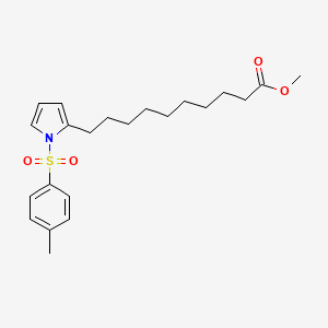 molecular formula C22H31NO4S B15408585 Methyl 10-[1-(4-methylbenzene-1-sulfonyl)-1H-pyrrol-2-yl]decanoate CAS No. 827024-16-8