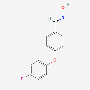 molecular formula C13H10FNO2 B15408600 N-{[4-(4-Fluorophenoxy)phenyl]methylidene}hydroxylamine CAS No. 568565-85-5