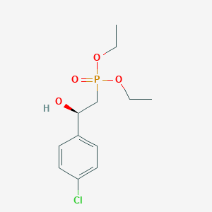 molecular formula C12H18ClO4P B15408797 Diethyl [(2R)-2-(4-chlorophenyl)-2-hydroxyethyl]phosphonate CAS No. 827320-90-1