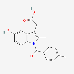 molecular formula C19H17NO4 B15408883 [5-Hydroxy-2-methyl-1-(4-methylbenzoyl)-1h-indol-3-yl]acetic acid CAS No. 823177-79-3