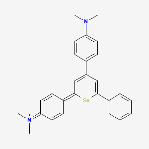 molecular formula C27H27N2Se+ B15409009 Seleninium, 2,4-bis[4-(dimethylamino)phenyl]-6-phenyl- CAS No. 760160-08-5