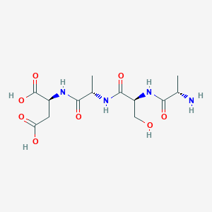 molecular formula C13H22N4O8 B15409068 L-Alanyl-L-seryl-L-alanyl-L-aspartic acid CAS No. 798540-79-1