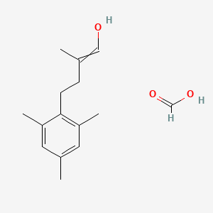 molecular formula C15H22O3 B15409075 Formic acid;2-methyl-4-(2,4,6-trimethylphenyl)but-1-en-1-ol CAS No. 832712-87-5