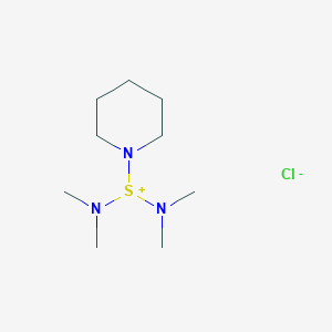 molecular formula C9H22ClN3S B15409104 Bis(dimethylamino)(piperidin-1-yl)sulfanium chloride CAS No. 592551-12-7