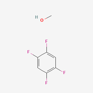 molecular formula C7H6F4O B15409376 Methanol;1,2,4,5-tetrafluorobenzene CAS No. 827046-83-3