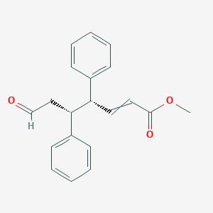 molecular formula C20H20O3 B15409382 methyl (4R,5R)-7-oxo-4,5-diphenylhept-2-enoate CAS No. 827605-57-2