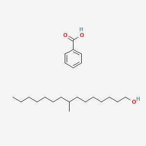 molecular formula C23H40O3 B15409412 Benzoic acid;8-methylpentadecan-1-ol CAS No. 825648-93-9