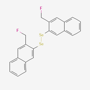molecular formula C22H16F2Se2 B15409539 Diselenide, bis[3-(fluoromethyl)-2-naphthalenyl] CAS No. 823178-66-1