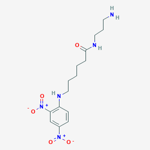 molecular formula C15H23N5O5 B15409553 N-(3-Aminopropyl)-6-(2,4-dinitroanilino)hexanamide CAS No. 828293-53-4