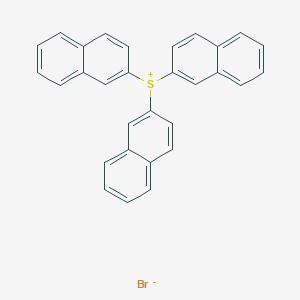 molecular formula C30H21BrS B15409605 Tri(naphthalen-2-yl)sulfanium bromide CAS No. 831202-72-3