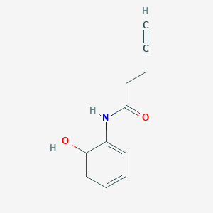molecular formula C11H11NO2 B15409665 N-(2-Hydroxyphenyl)pent-4-ynamide CAS No. 825647-73-2