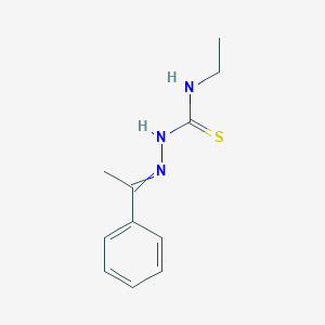 molecular formula C11H15N3S B15409704 Hydrazinecarbothioamide, N-ethyl-2-(1-phenylethylidene)- CAS No. 827307-62-0