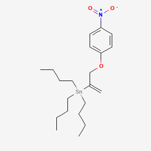 molecular formula C21H35NO3Sn B15409724 Stannane, tributyl[1-[(4-nitrophenoxy)methyl]ethenyl]- CAS No. 537710-19-3