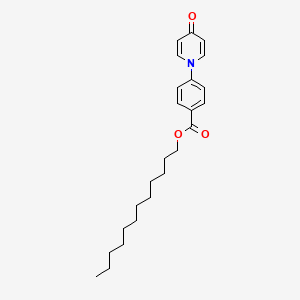 molecular formula C24H33NO3 B15409750 Dodecyl 4-(4-oxopyridin-1(4H)-yl)benzoate CAS No. 821789-65-5