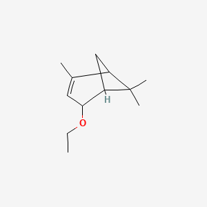 molecular formula C12H20O B15409784 Bicyclo[3.1.1]hept-2-ene, 4-ethoxy-2,6,6-trimethyl- CAS No. 823204-45-1
