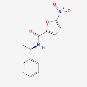 molecular formula C13H12N2O4 B15410286 5-nitro-N-[(1R)-1-phenylethyl]furan-2-carboxamide CAS No. 779327-06-9