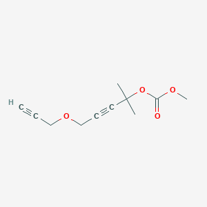 molecular formula C11H14O4 B15410383 Methyl 2-methyl-5-[(prop-2-yn-1-yl)oxy]pent-3-yn-2-yl carbonate CAS No. 816462-96-1