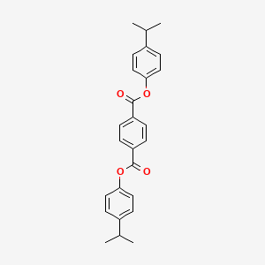 molecular formula C26H26O4 B15410428 Bis[4-(propan-2-yl)phenyl] benzene-1,4-dicarboxylate CAS No. 827623-40-5