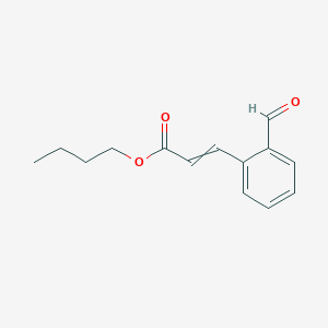 molecular formula C14H16O3 B15410678 Butyl 3-(2-formylphenyl)prop-2-enoate CAS No. 826991-00-8