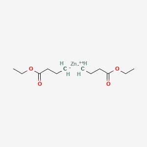 molecular formula C12H22O4Zn B15410745 Zinc, bis(4-ethoxy-4-oxobutyl)- CAS No. 570368-20-6