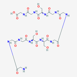 molecular formula C25H41N11O15 B15410808 Glycylglycylglycyl-L-seryl-L-serylglycylglycylglycyl-L-serylglycylglycine CAS No. 824950-85-8