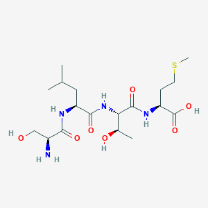 molecular formula C18H34N4O7S B15410820 L-Seryl-L-leucyl-L-threonyl-L-methionine CAS No. 798540-07-5