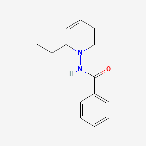 molecular formula C14H18N2O B15410864 N-(6-Ethyl-3,6-dihydro-1(2H)-pyridinyl)benzamide CAS No. 554410-96-7
