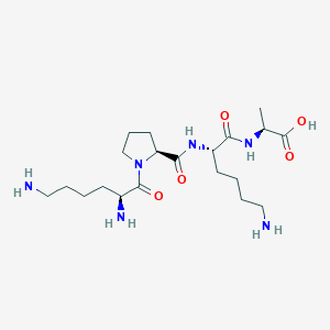 molecular formula C20H38N6O5 B15410913 L-Lysyl-L-prolyl-L-lysyl-L-alanine CAS No. 742068-46-8