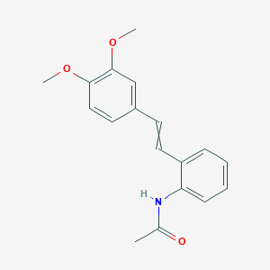 molecular formula C18H19NO3 B15410931 N-{2-[2-(3,4-Dimethoxyphenyl)ethenyl]phenyl}acetamide CAS No. 823791-69-1