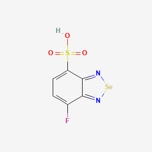 molecular formula C6H3FN2O3SSe B15410963 7-Fluoro-2,1,3-benzoselenadiazole-4-sulfonic acid CAS No. 736926-37-7