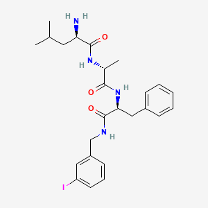 molecular formula C25H33IN4O3 B15411096 D-Leucyl-D-alanyl-N-[(3-iodophenyl)methyl]-L-phenylalaninamide CAS No. 824406-90-8