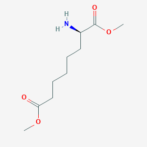 molecular formula C10H19NO4 B15411304 Octanedioic acid, 2-amino-, dimethyl ester, (R)- CAS No. 791557-50-1