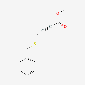molecular formula C12H12O2S B15411335 Methyl 4-(benzylsulfanyl)but-2-ynoate CAS No. 502918-00-5