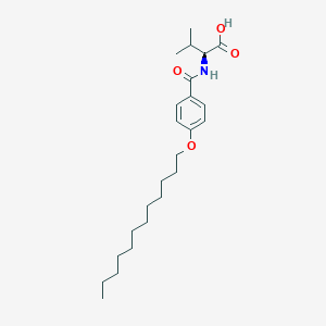 molecular formula C24H39NO4 B15411345 N-[4-(Dodecyloxy)benzoyl]-L-valine CAS No. 773846-38-1