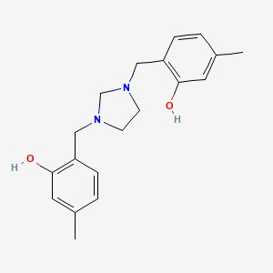 molecular formula C19H24N2O2 B15411348 Phenol, 2,2'-[1,3-imidazolidinediylbis(methylene)]bis[5-methyl- CAS No. 754229-13-5