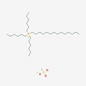 molecular formula C33H71O3PS B15411369 Trihexyl(tetradecyl)phosphanium methanesulfonate CAS No. 547718-83-2
