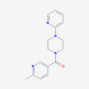 molecular formula C16H18N4O B15411409 Piperazine, 1-[(6-methyl-3-pyridinyl)carbonyl]-4-(2-pyridinyl)- CAS No. 613660-36-9