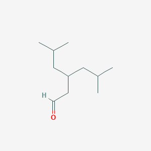 molecular formula C11H22O B15411582 Hexanal, 5-methyl-3-(2-methylpropyl)- CAS No. 388621-92-9