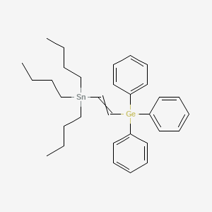 molecular formula C32H44GeSn B15411625 Triphenyl[2-(tributylstannyl)ethenyl]germane CAS No. 327995-59-5