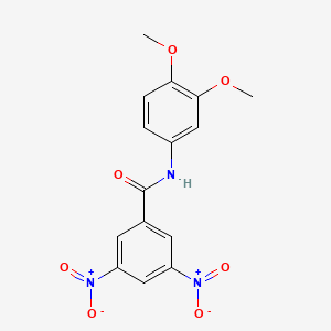 molecular formula C15H13N3O7 B15411649 N-(3,4-dimethoxyphenyl)-3,5-dinitrobenzamide 