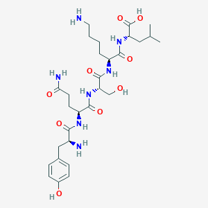 molecular formula C29H47N7O9 B15411680 H-Tyr-Gln-Ser-Lys-Leu-OH CAS No. 327185-68-2