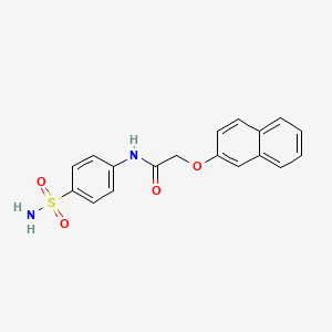 molecular formula C18H16N2O4S B15411702 2-(naphthalen-2-yloxy)-N-(4-sulfamoylphenyl)acetamide CAS No. 328024-15-3